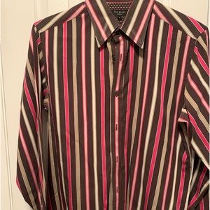 Like New, Mens Size 3 Ted Baker Button Shirt.